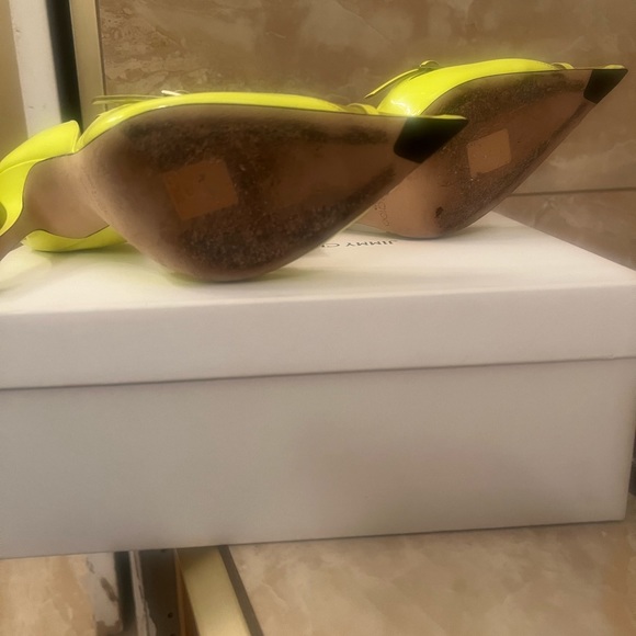 COPY - JIMMY CHOO
Neon Yellow Mugler Edition Strap Pump Heels! Worn once! US8 - Picture 6 of 8